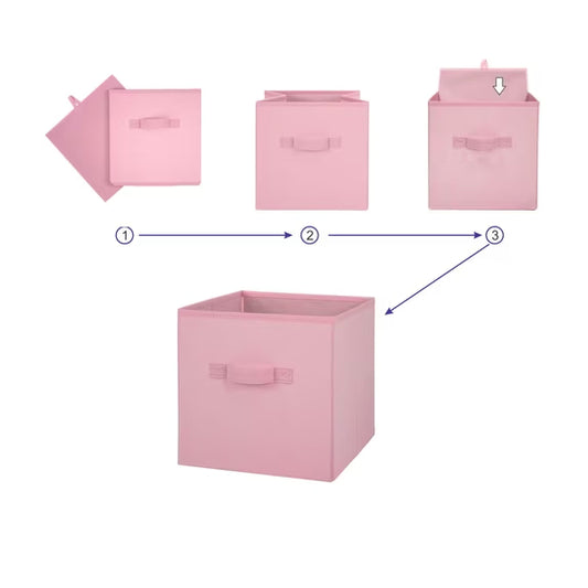 6-Pack Pink Storage Cubes