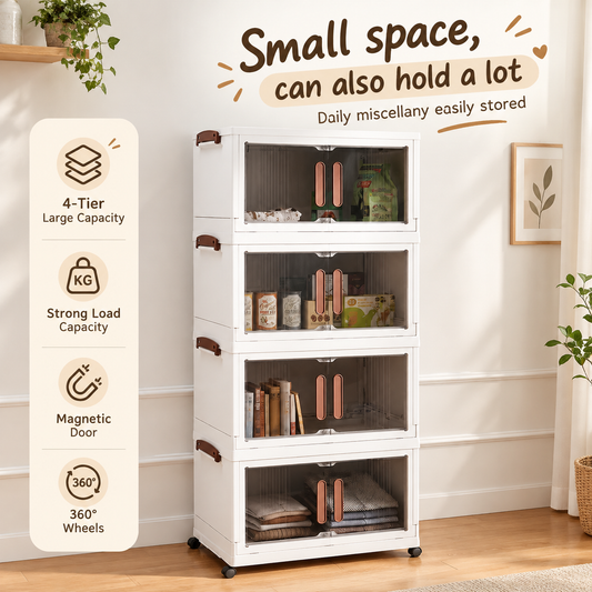 ToteBloom 3-Tier Rolling Storage Cabinet