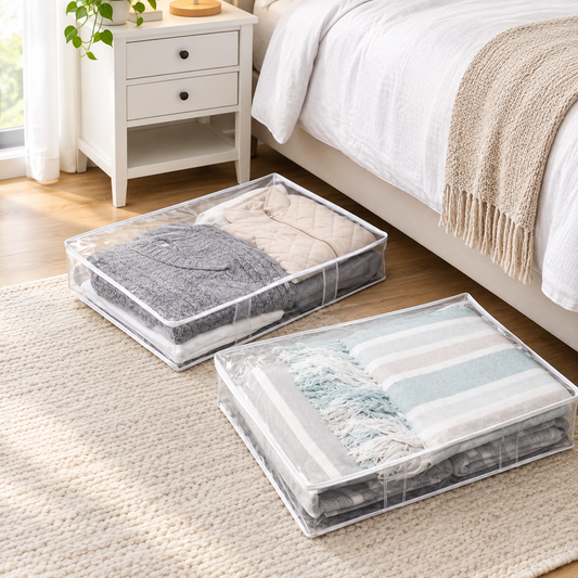 ToteBloom Clear Under-Bed Storage Bags