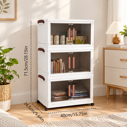 ToteBloom 3-Tier Rolling Storage Cabinet