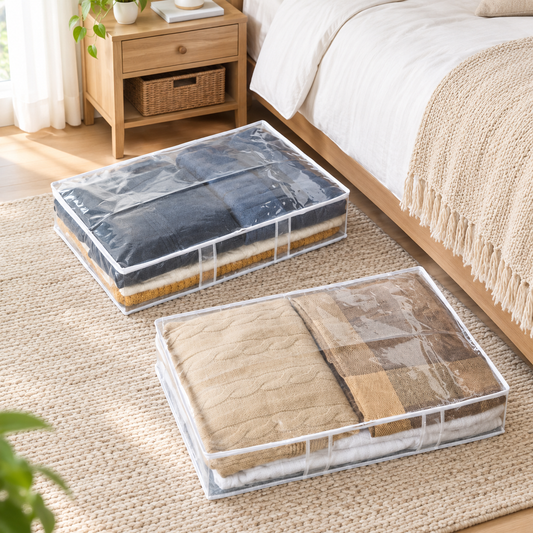 ToteBloom Clear Under-Bed Storage Bags