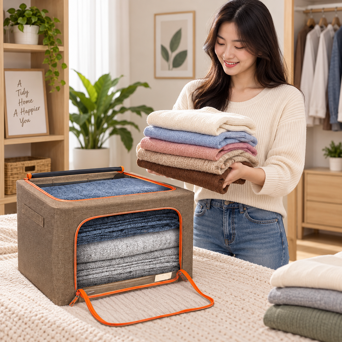 ToteBloom Jumbo Stackable Storage Bin
