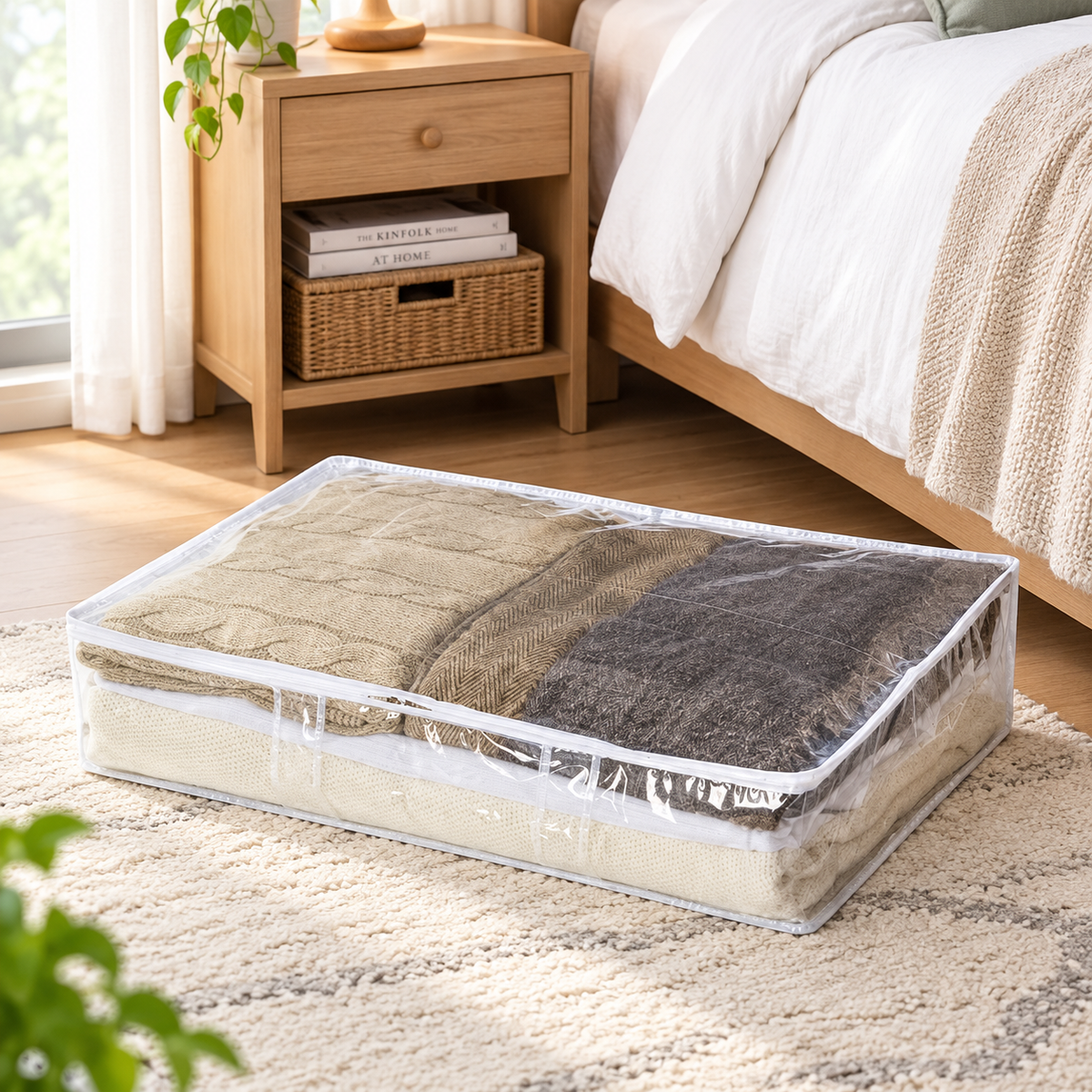 ToteBloom Clear Under-Bed Storage Bags