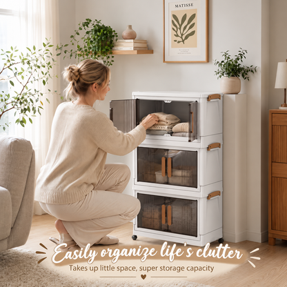 ToteBloom 3-Tier Rolling Storage Cabinet