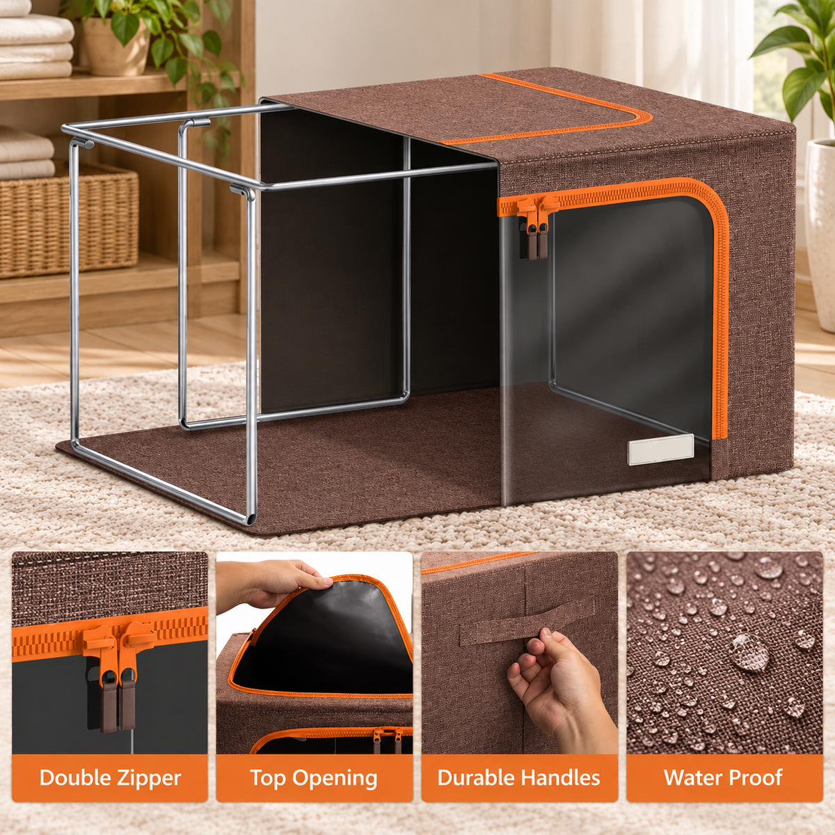 ToteBloom Jumbo Stackable Storage Bin