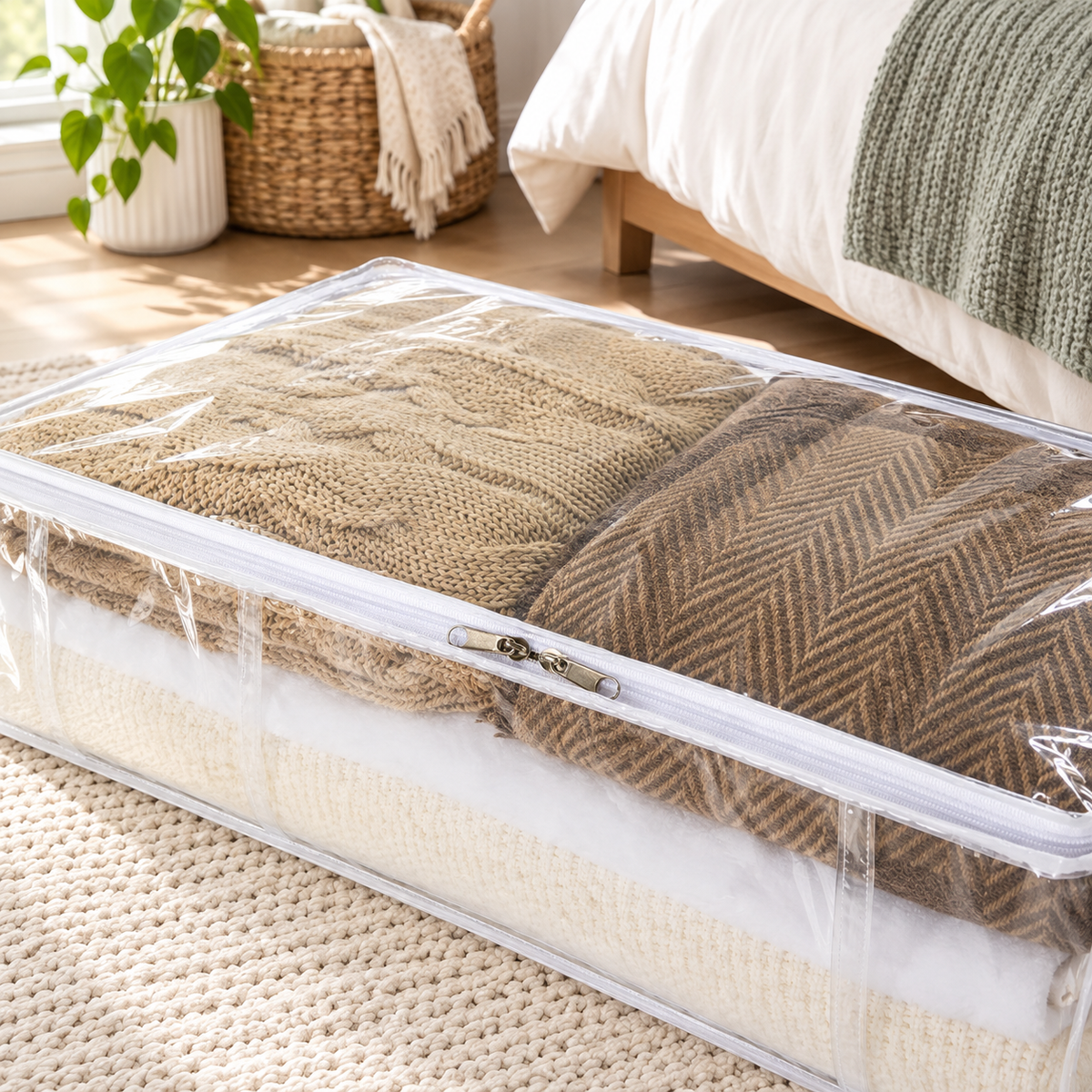 ToteBloom Clear Under-Bed Storage Bags