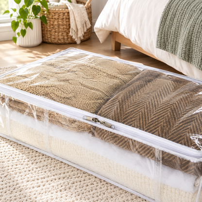 ToteBloom Clear Under-Bed Storage Bags