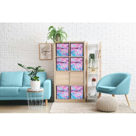 Tie-Dye Fabric Storage Cube