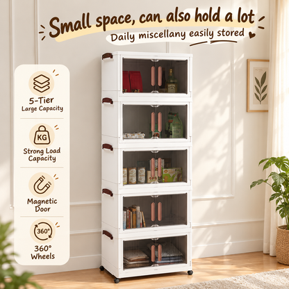 ToteBloom 3-Tier Rolling Storage Cabinet