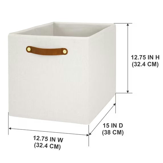Vanilla Fabric Storage Cube