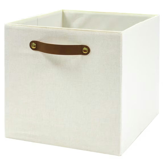 Vanilla Fabric Storage Cube