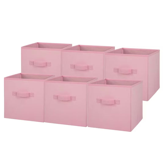 6-Pack Pink Storage Cubes