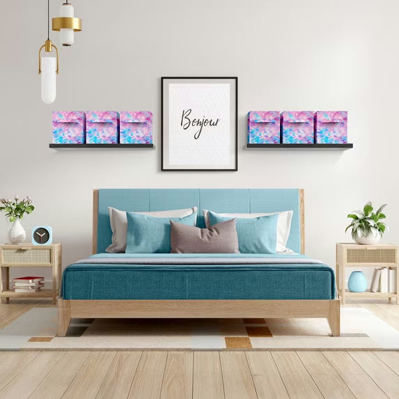 Tie-Dye Fabric Storage Cube